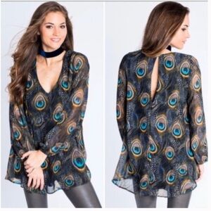 Show Me Your MuMu Donna Michelle Peacock Dress
